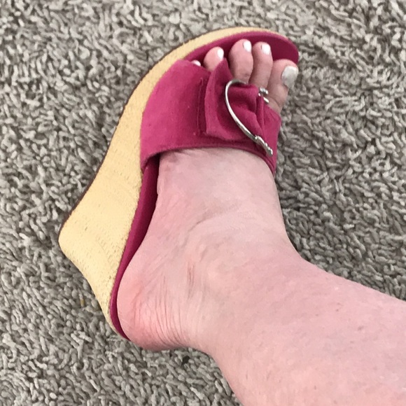 Collins Stuart fuchsia, cork wedges - Picture 12 of 12